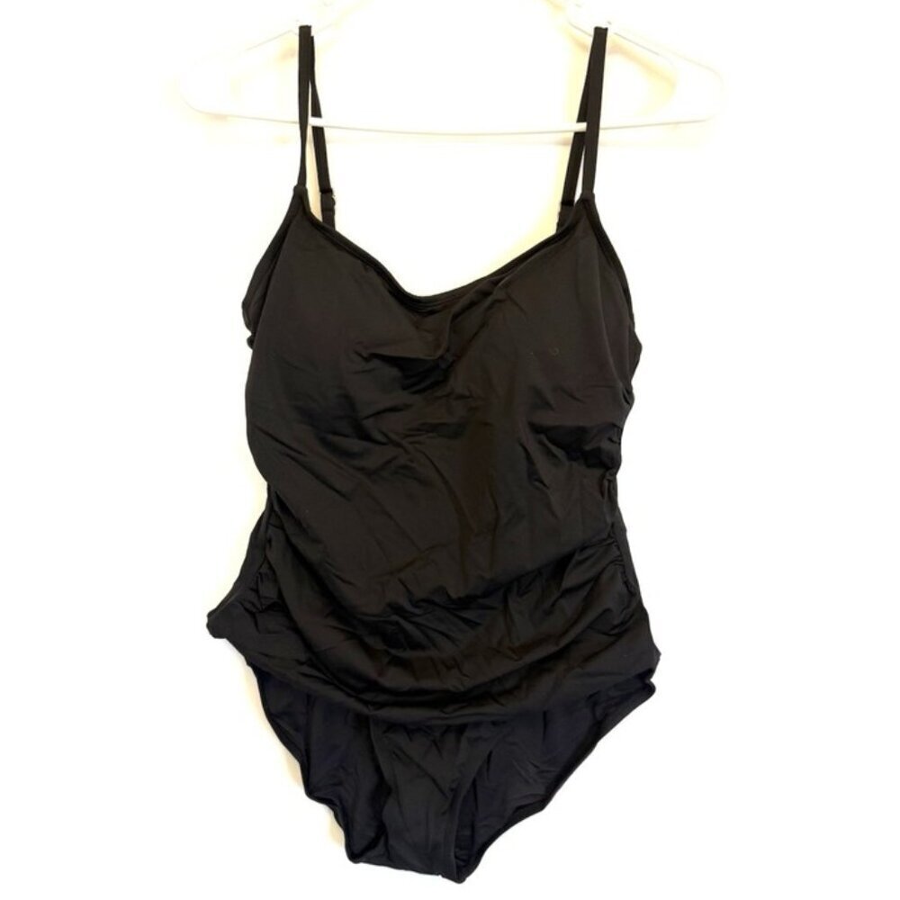 Anne Cole Women’s Black One Piece Swimsuit Size 12